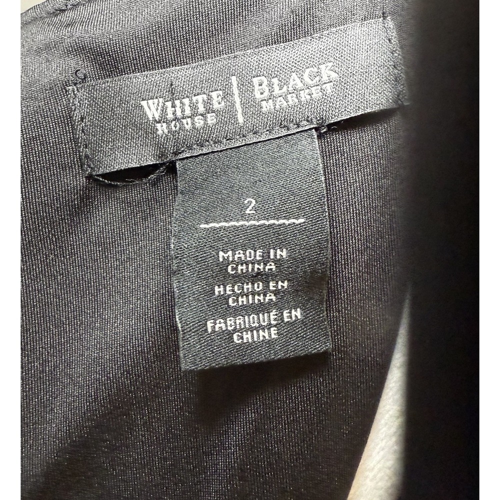 White House Black Market Checked Houndstooth Sheath Career Dress Belted 2 Office - Picture 8 of 16